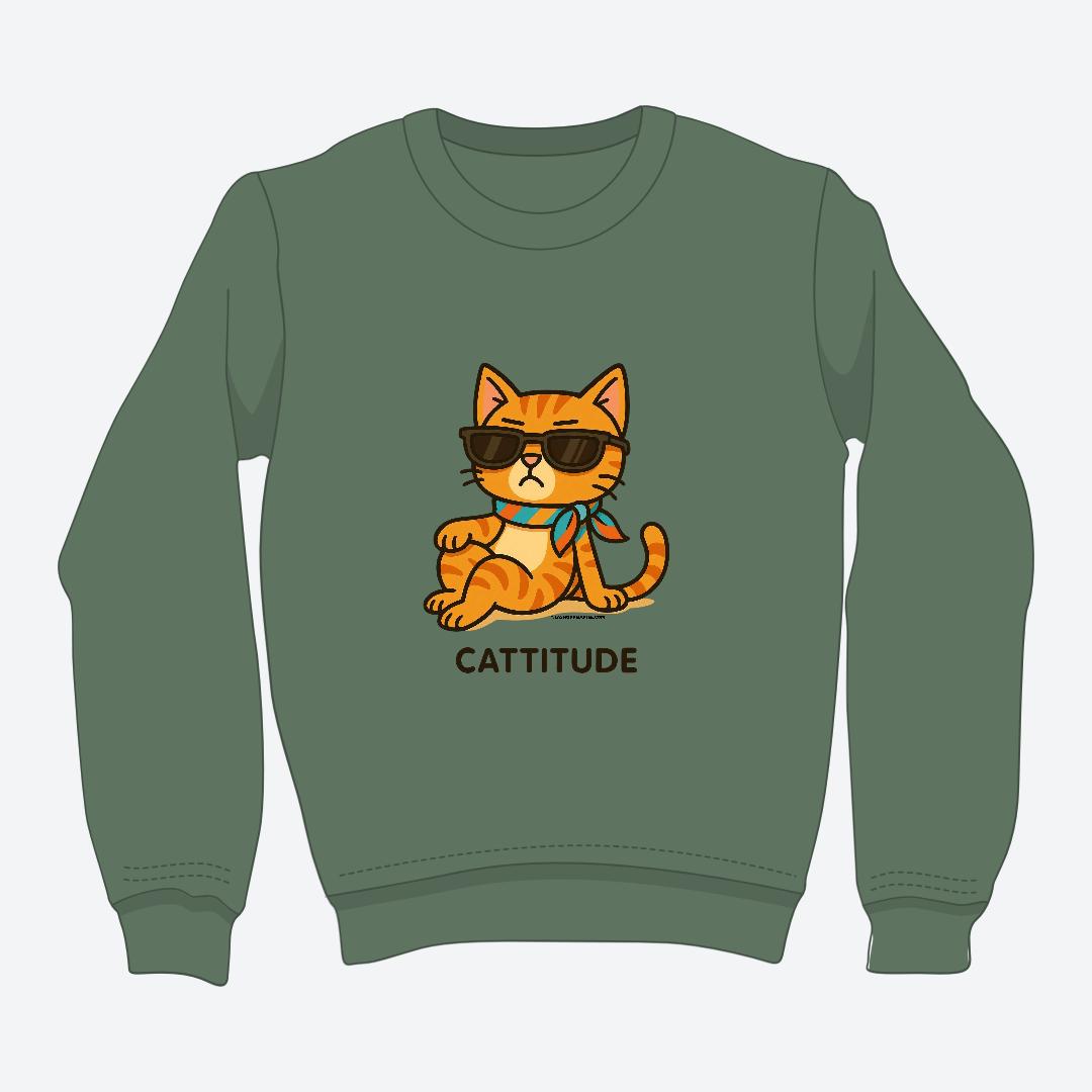 Cattitude Crewneck Unisex