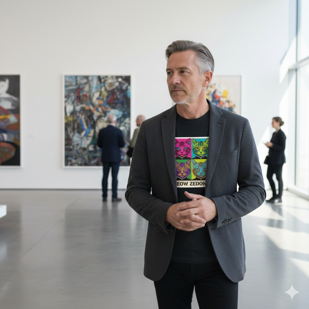 Meow Zedong T-shirt For Men