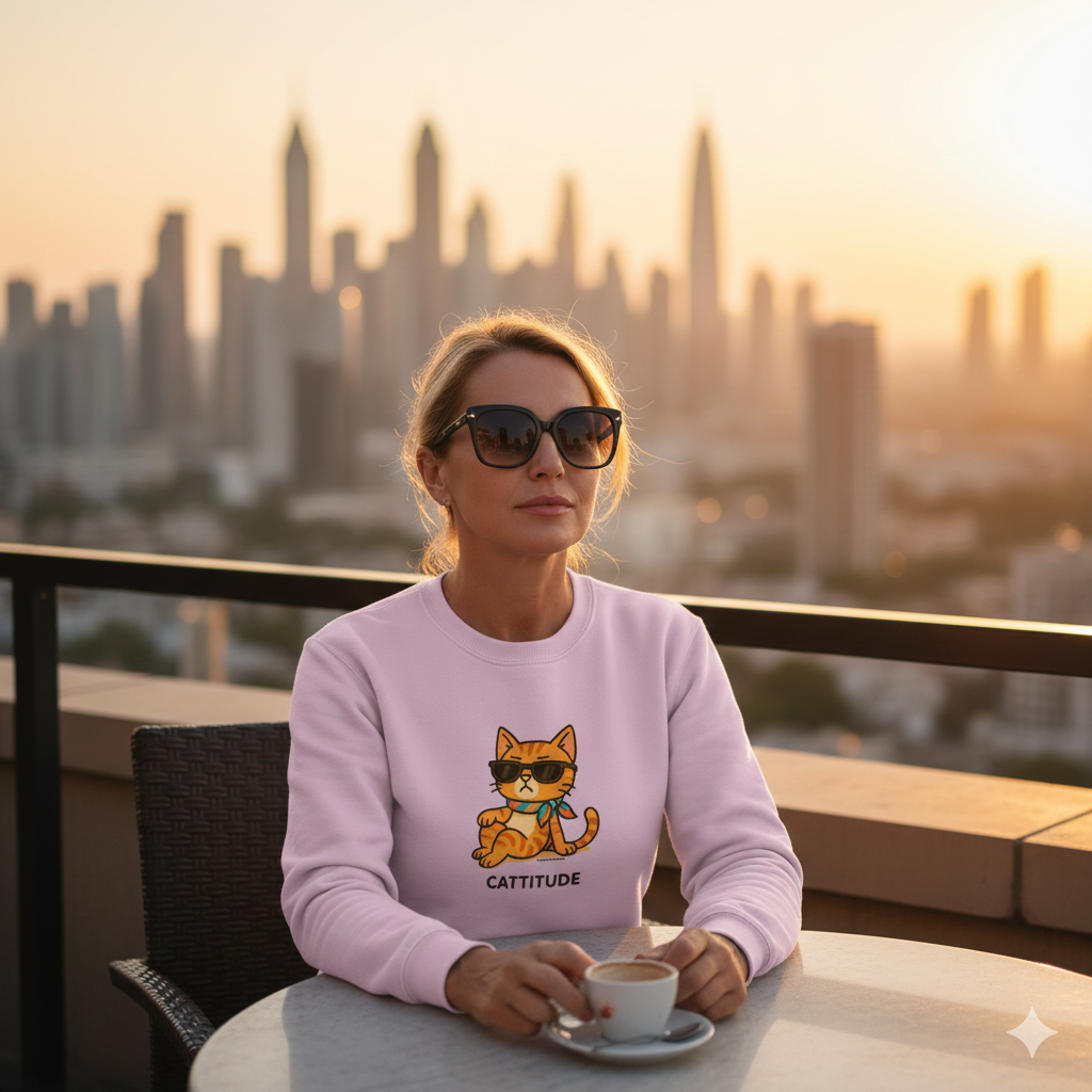 Cattitude Crewneck Unisex