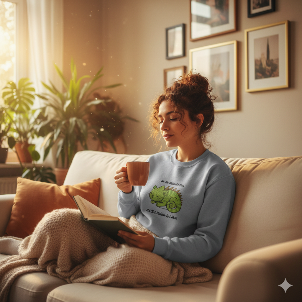 Chat Méléon Crewneck Unisex