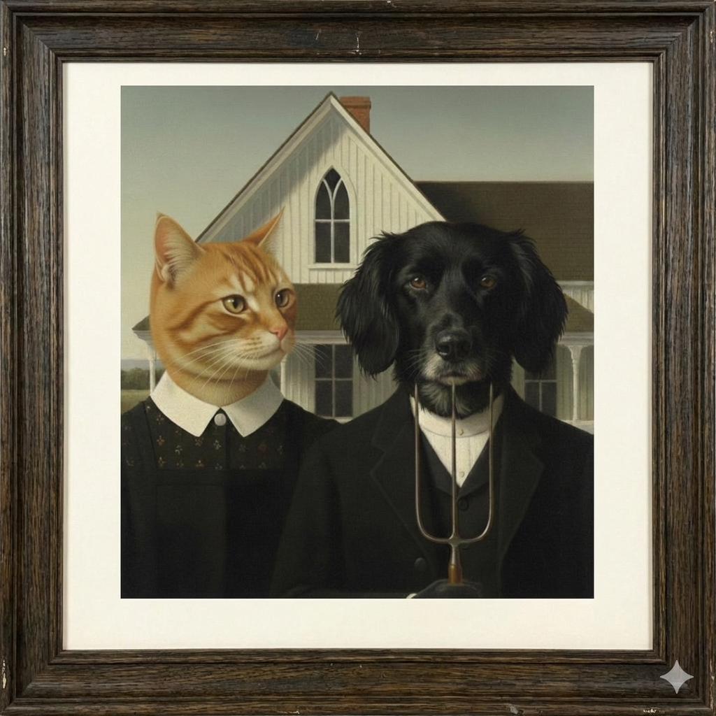 American Pawthic 12x16 '' Impression d'Art