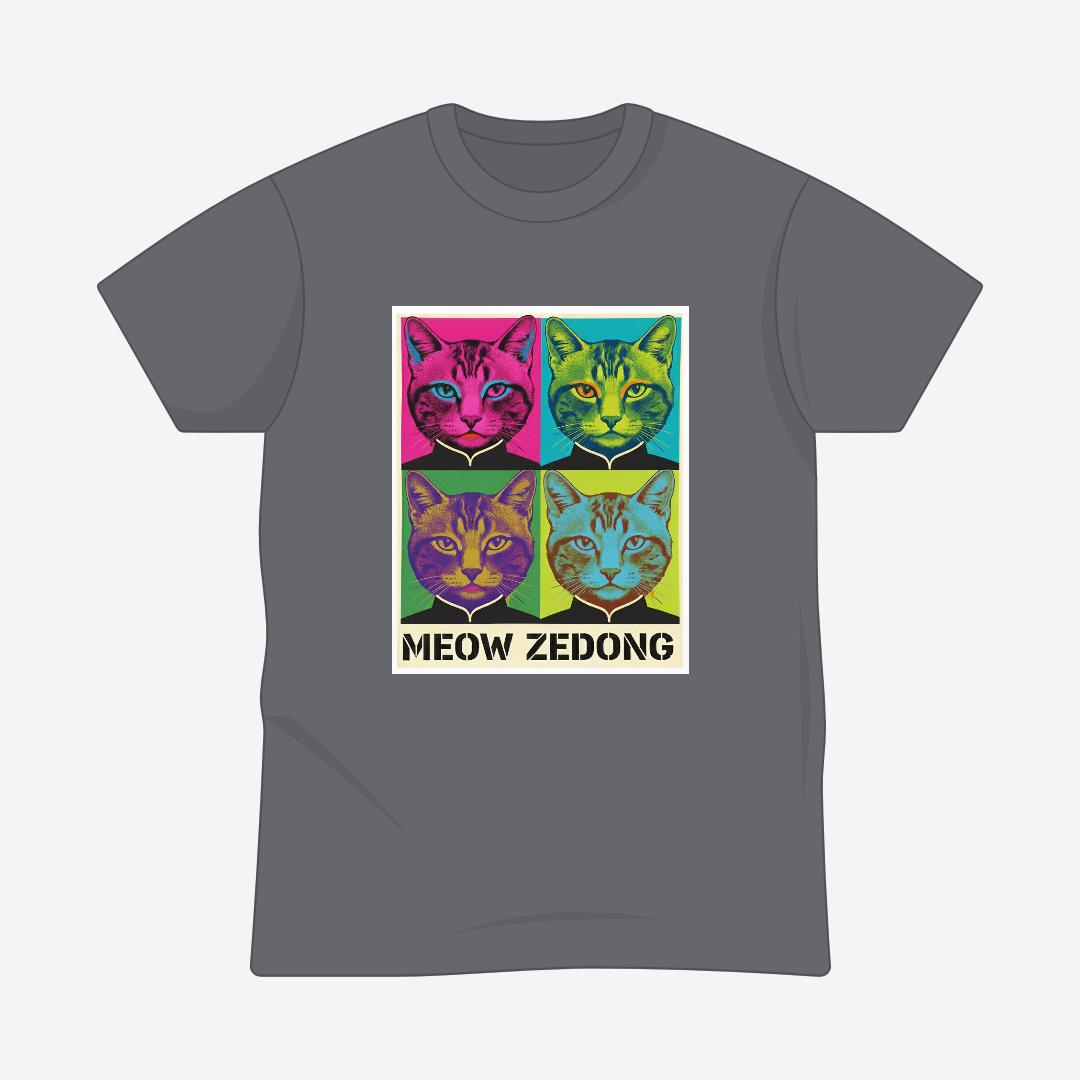 Meow Zedong T-shirt For Men