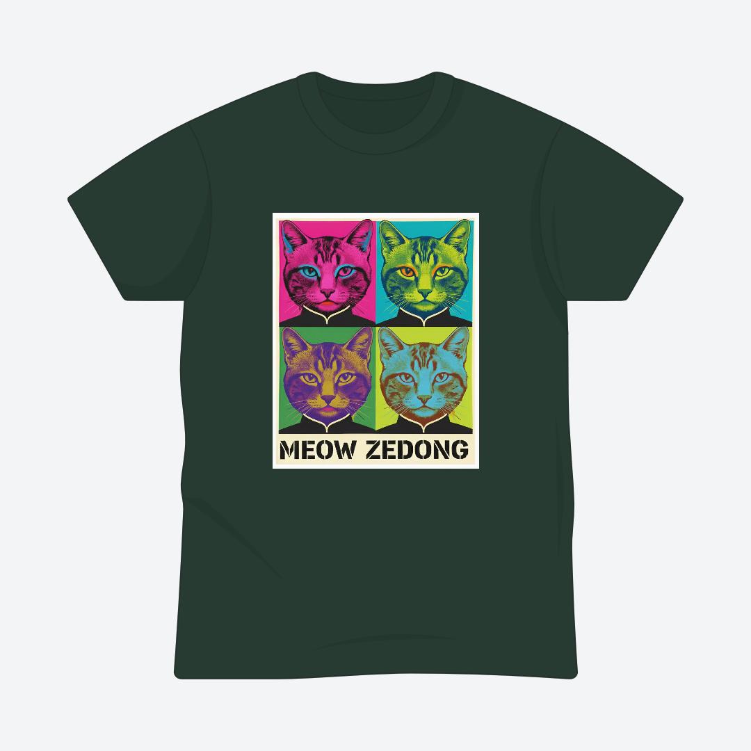 Meow Zedong T-shirt For Men