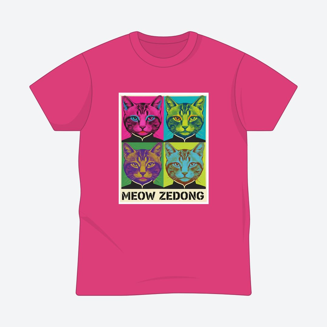 Meow Zedong T-shirt For Men