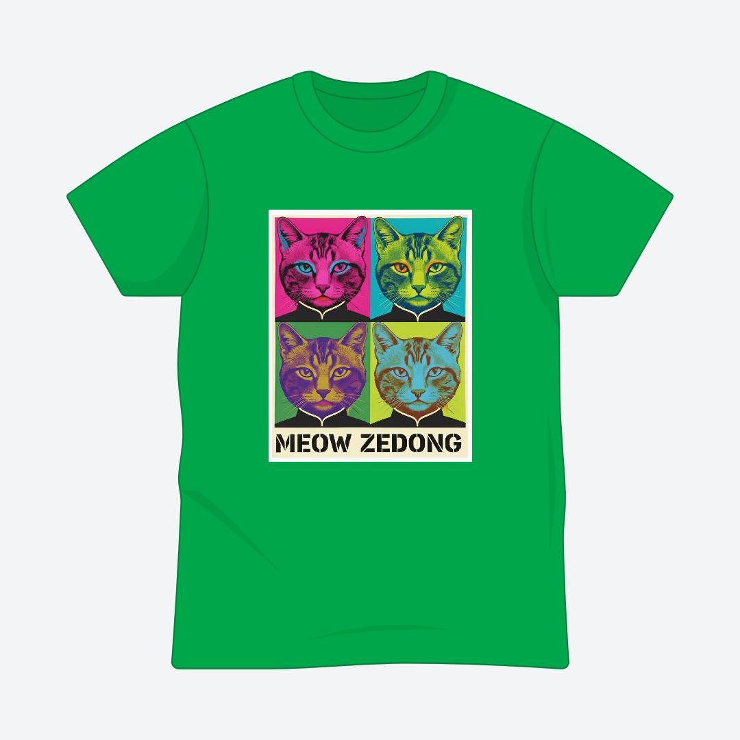 Meow Zedong T-shirt For Men