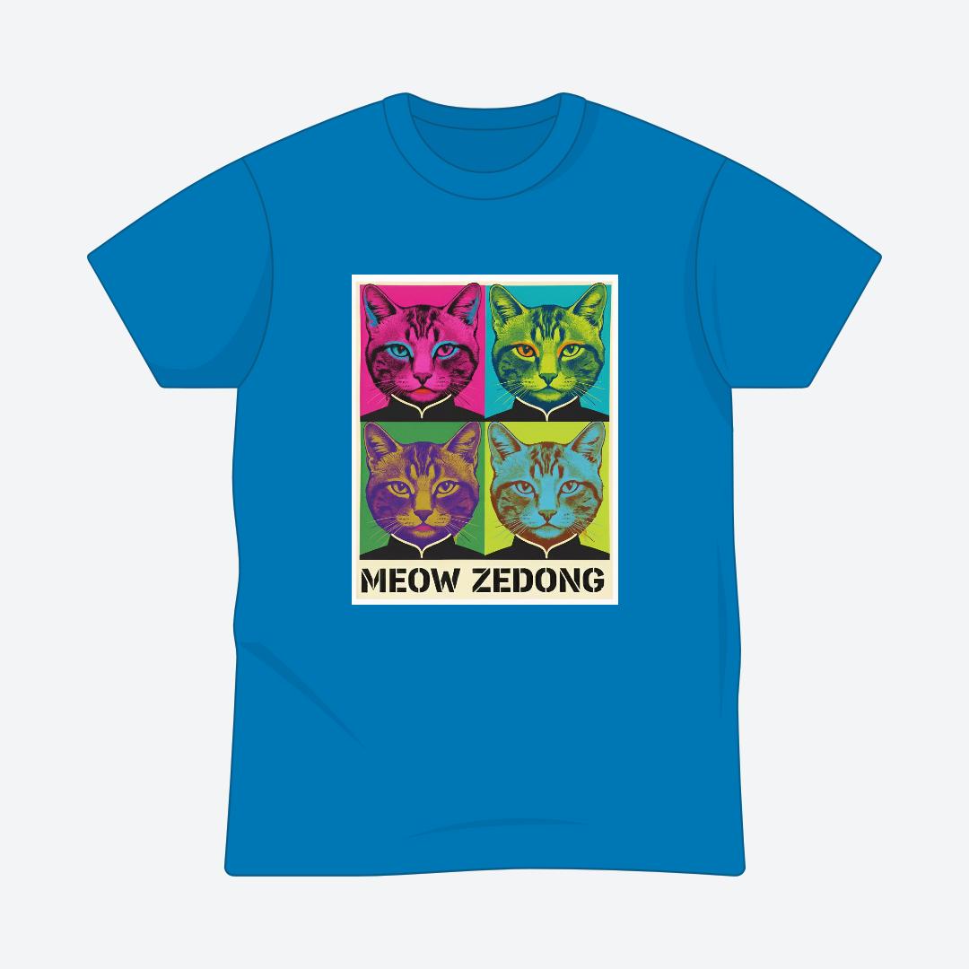 Meow Zedong T-shirt For Men