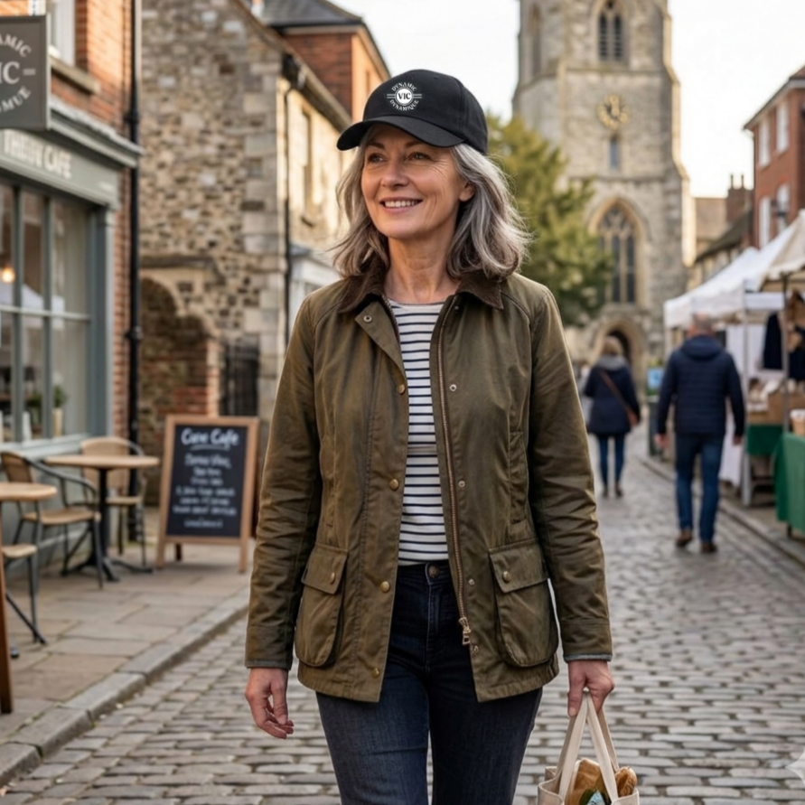 Dynamic Vic White Logo Baseball Cap