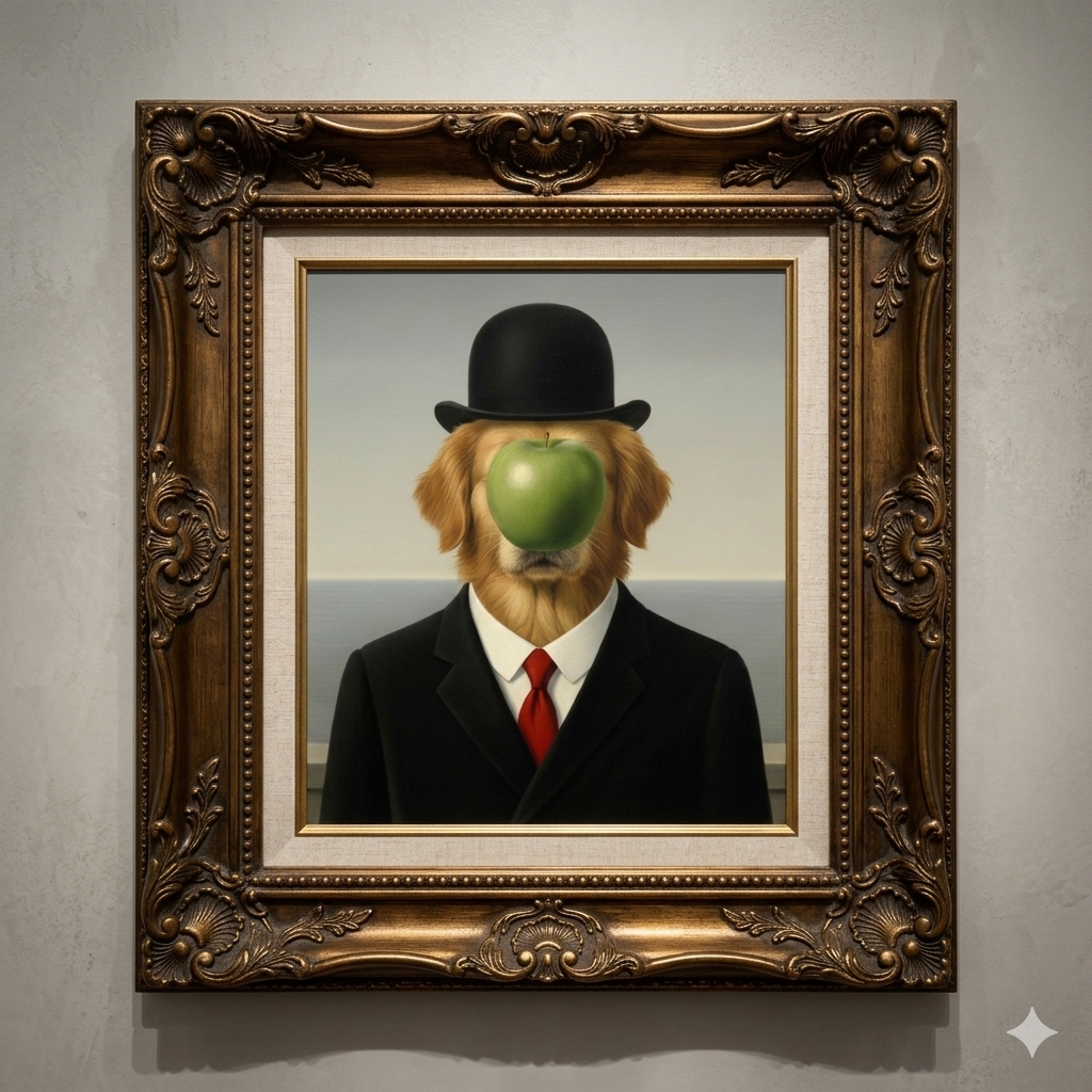 le chien de l'homme 12x16''